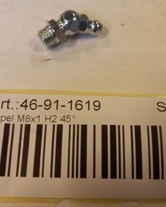 Lubricating nipple M8x1.0 H 2 45°